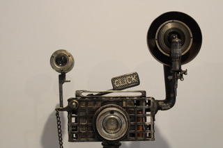 Close-up of Click sculpture