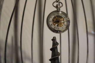 Close up of The Hypnotizer sculpture