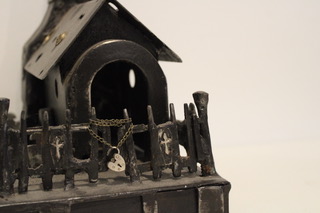 Close up of gothic church sculpture