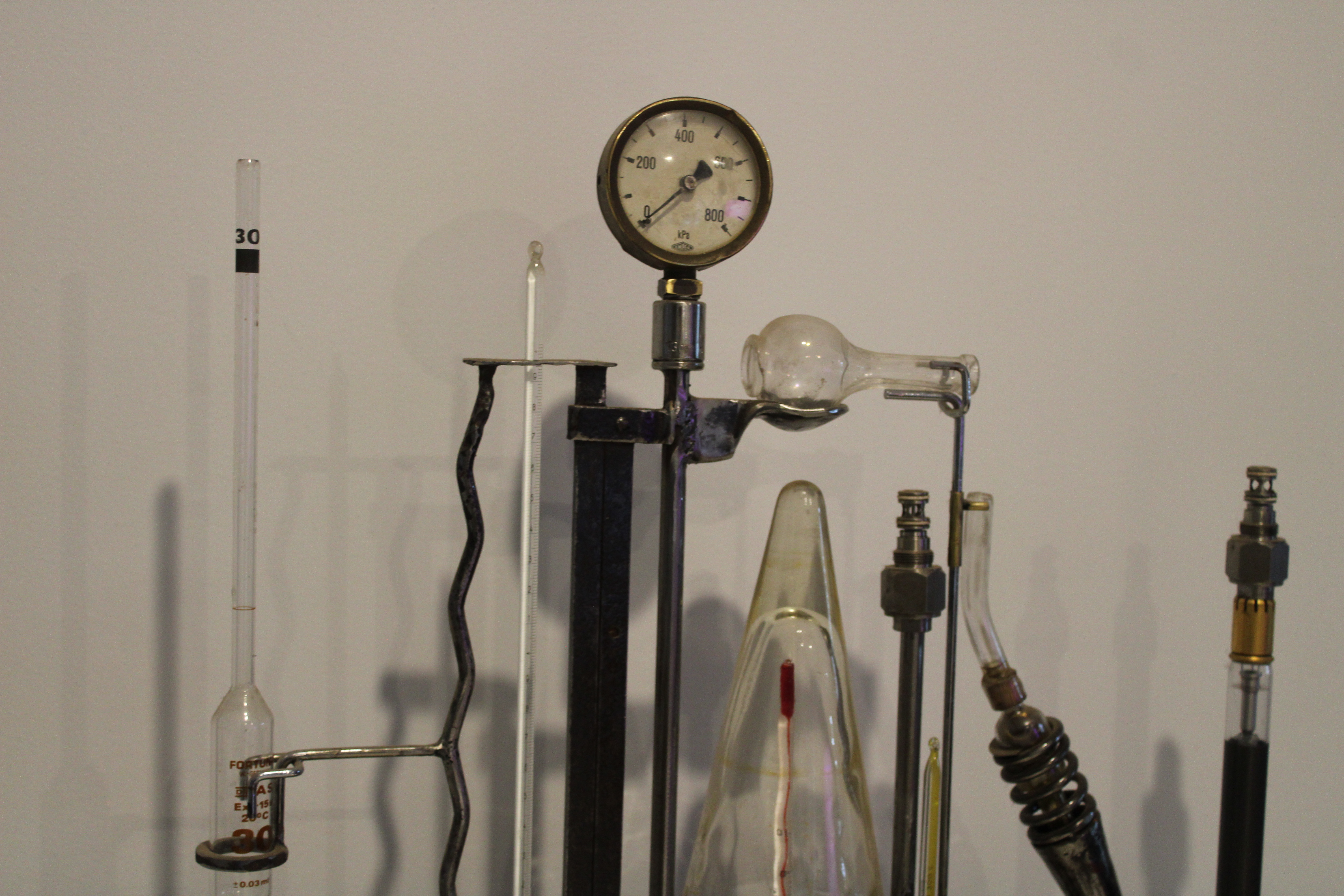 Angle view of Science Experiment sculpture