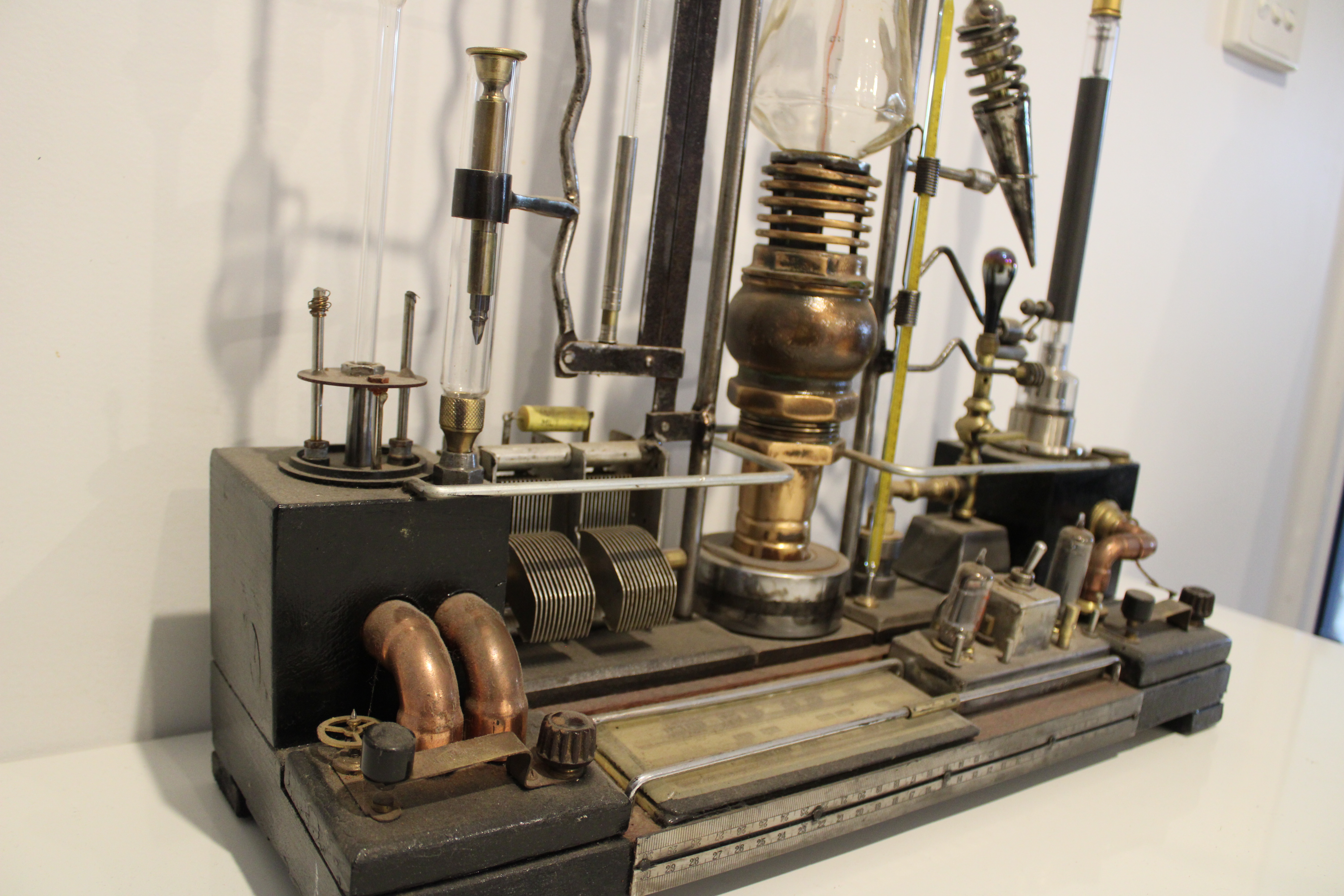 Angle view of Science Experiment sculpture